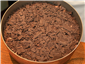 chocolate mousse presented